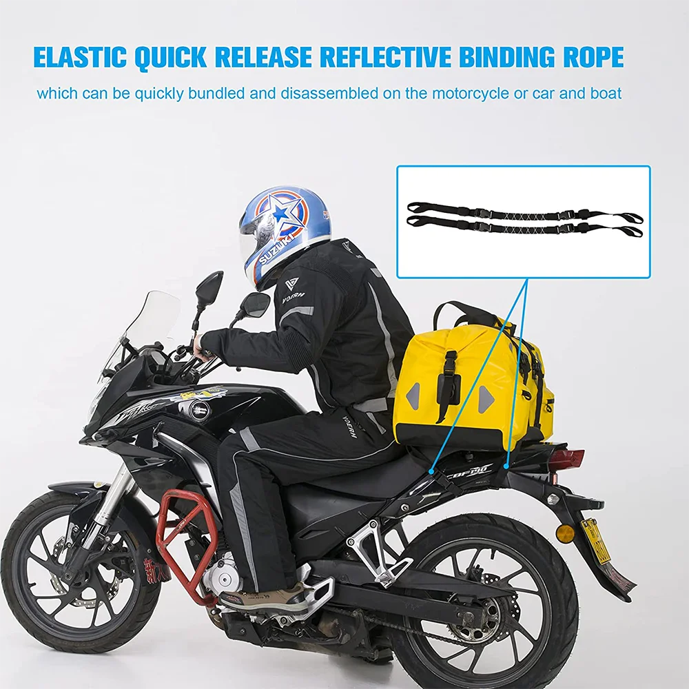 70L Waterproof Motorcycle Tail Bag – U-Shape Travel Luggage for Adventure & Touring