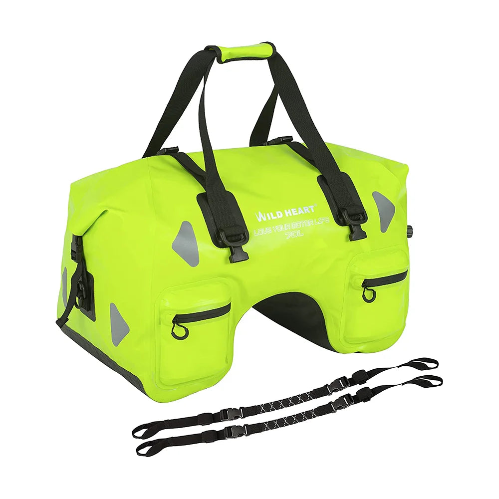 70L Waterproof Motorcycle Tail Bag – U-Shape Travel Luggage for Adventure & Touring