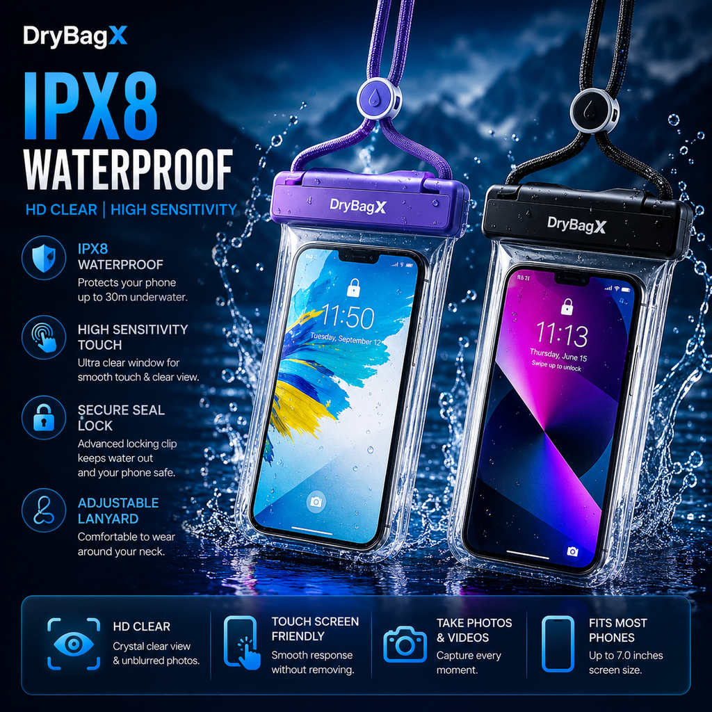 IP68 Universal Waterproof Phone Case
