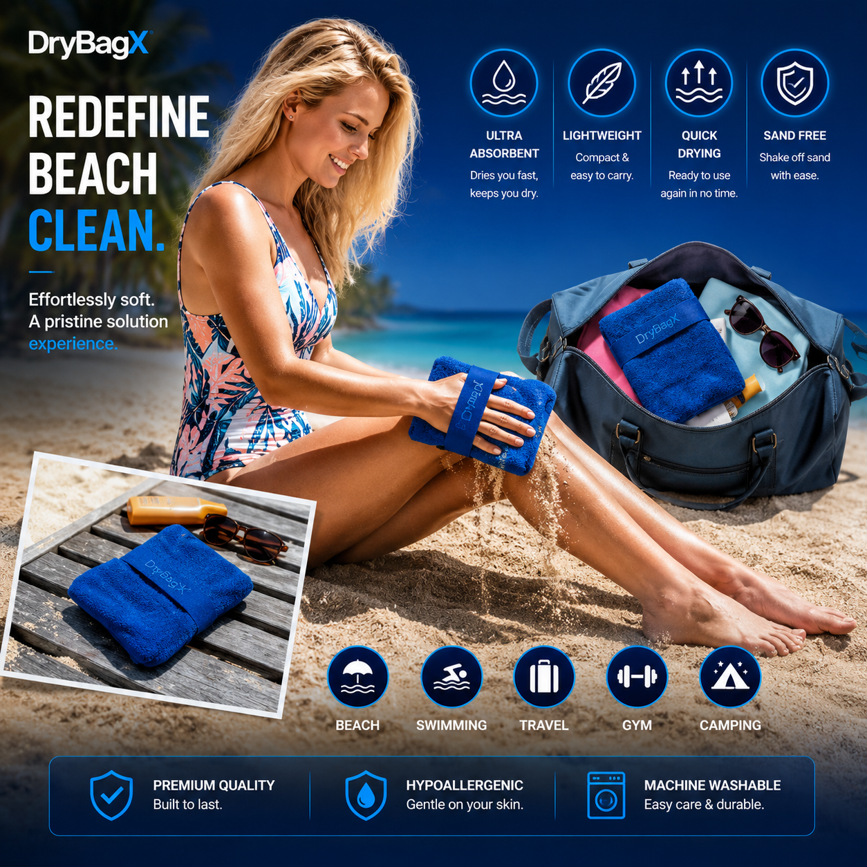 Magic Sand-Free Beach Glove