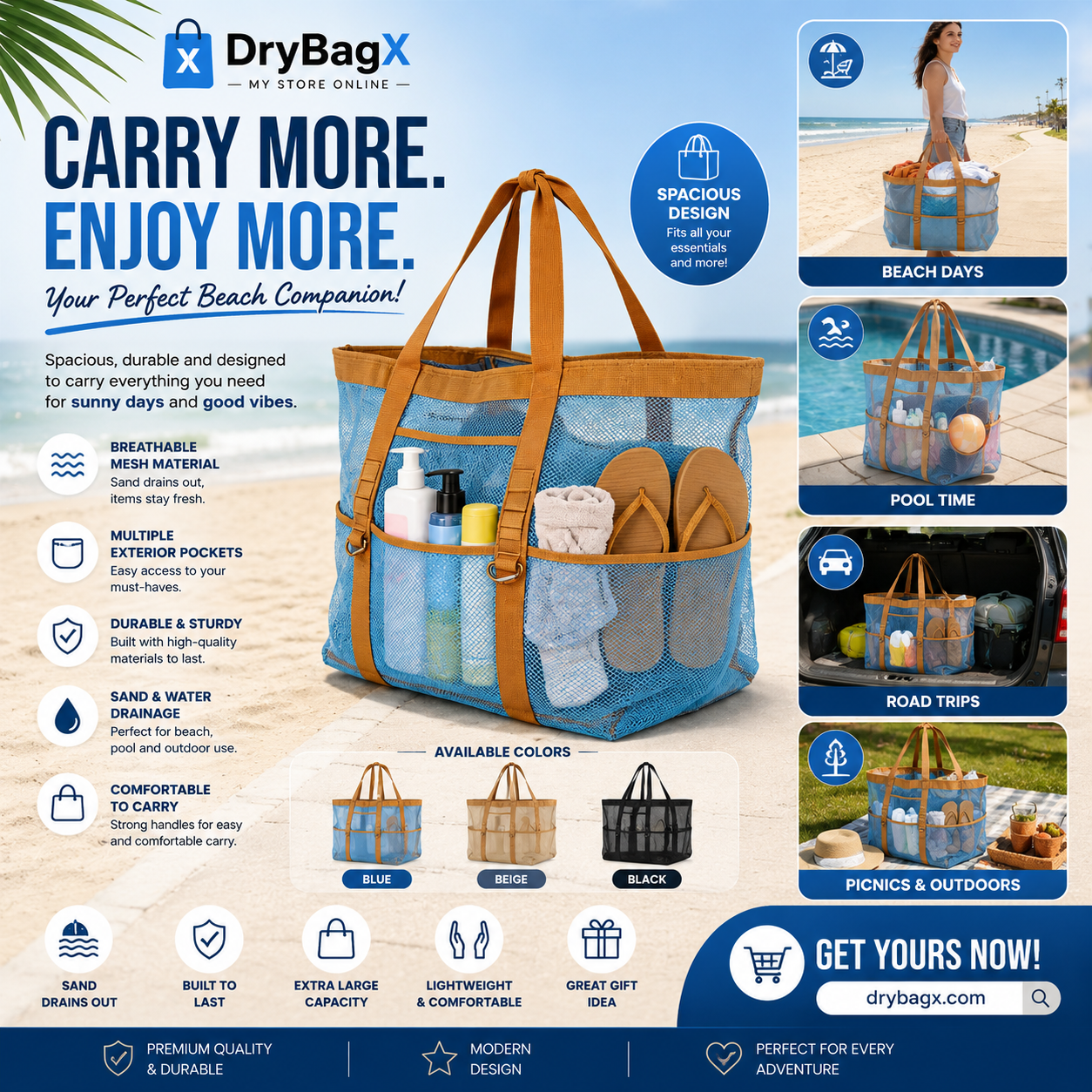 Extra Large Family Pool Bag