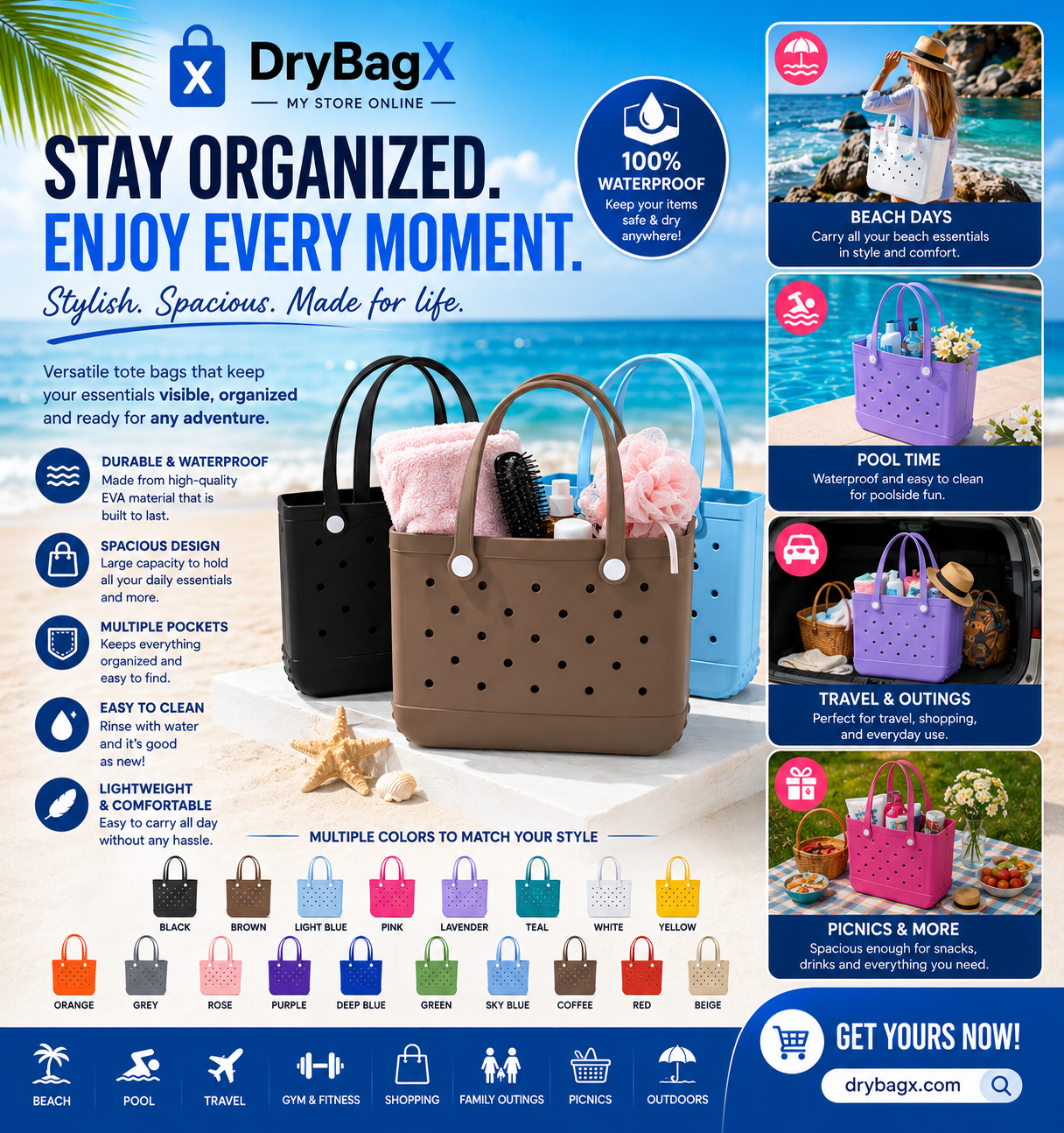 EVA Waterproof Beach Backpack