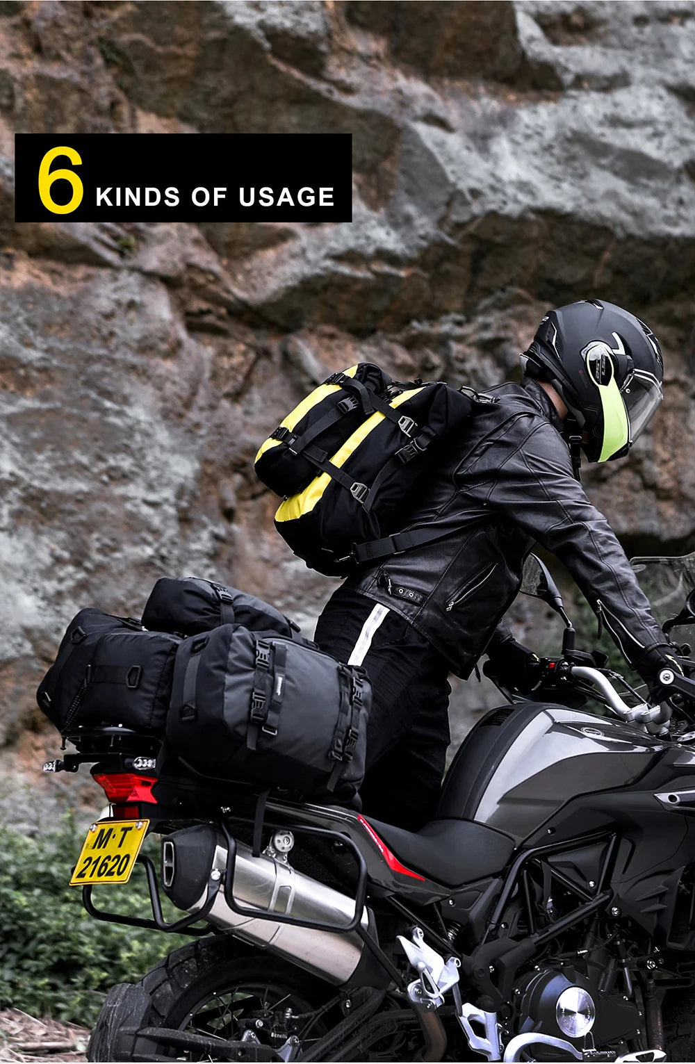 Expandable Waterproof Motorcycle Tail Bag | 10L, 20L & 30L |