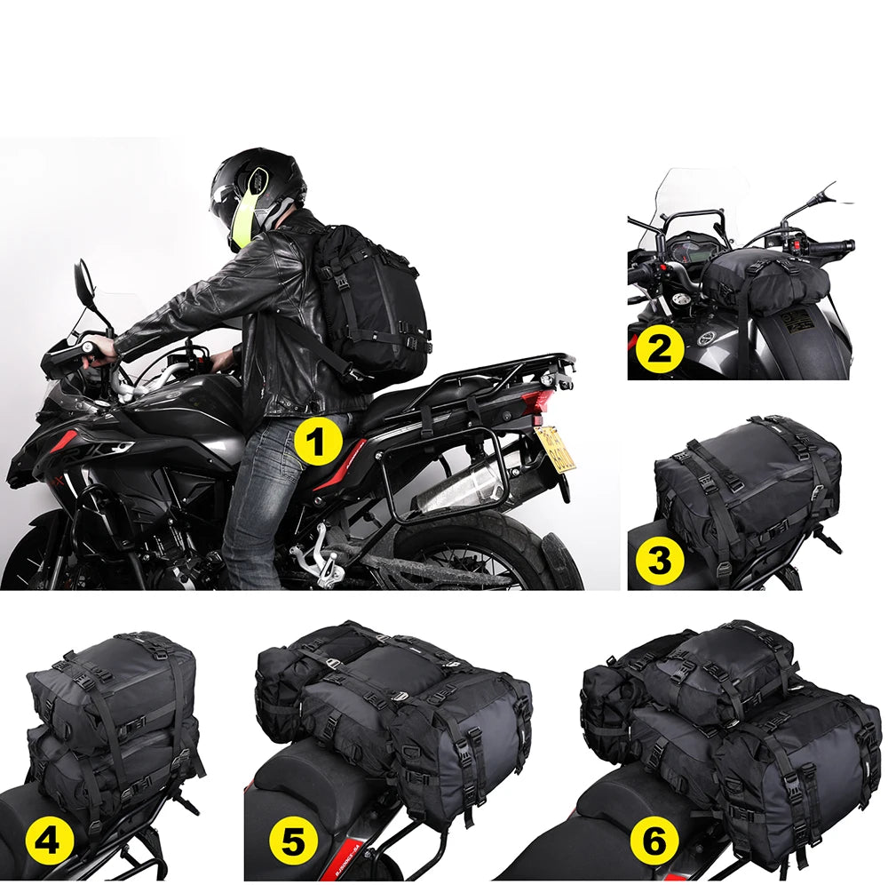 Expandable Waterproof Motorcycle Tail Bag | 10L, 20L & 30L |