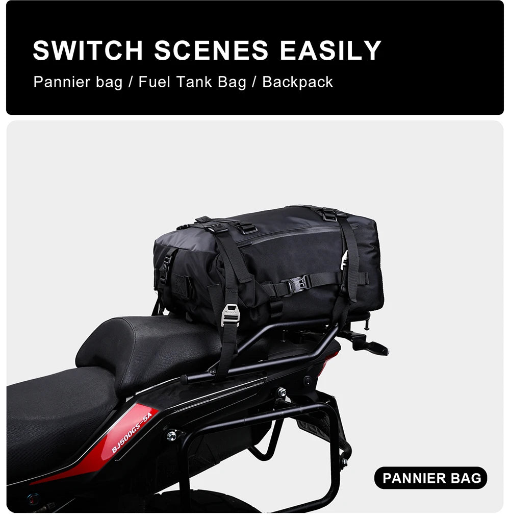 Expandable Waterproof Motorcycle Tail Bag | 10L, 20L & 30L |