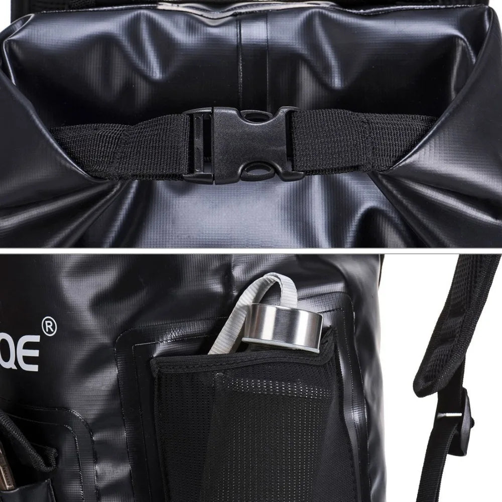 22L Waterproof Dry Backpack | Roll-Top PVC Dry Bag for Kayaking, Camping & Travel