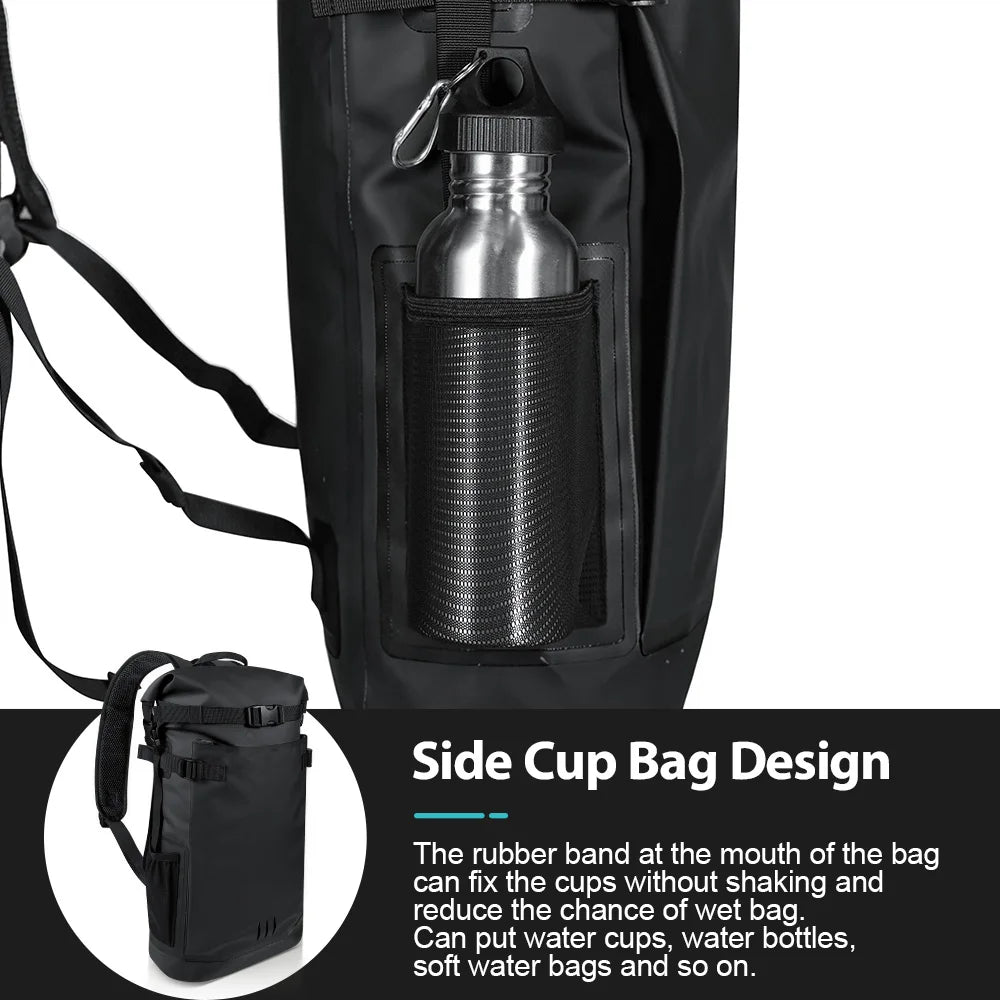 Floating Waterproof Dry Backpack 25L/35L | Roll-Top Outdoor Backpack |