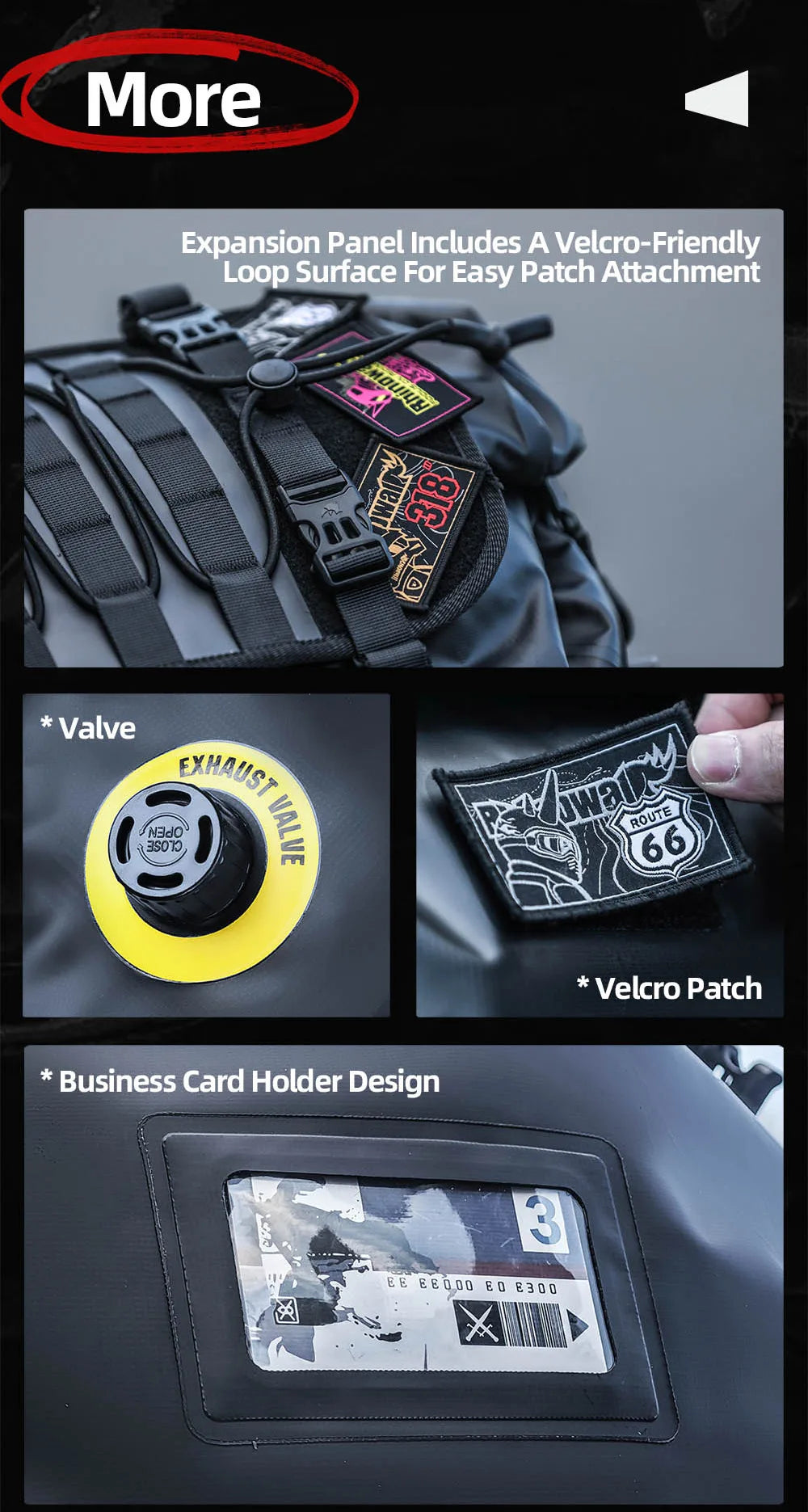 Waterproof Motorcycle Tail Bag 20L/40L/65L – Rear Seat Travel Luggage for Adventure & Touring