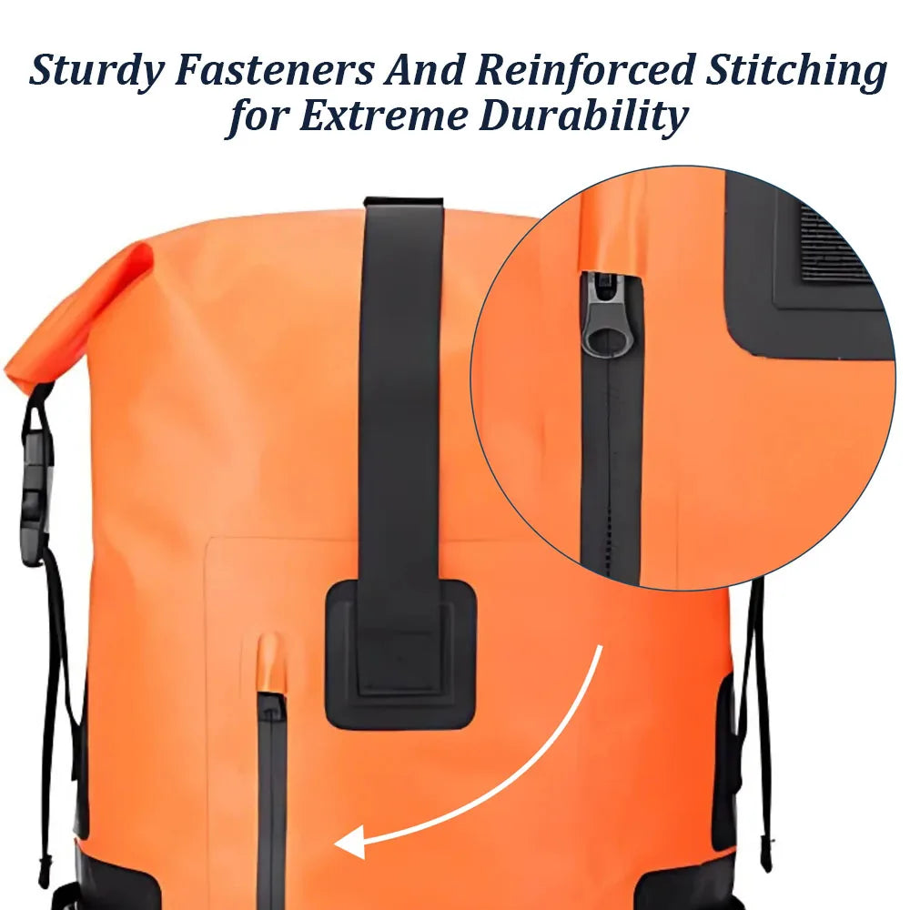 35L Waterproof Roll-Top Backpack – Dry Bag for Hiking, Kayaking, Camping & Travel