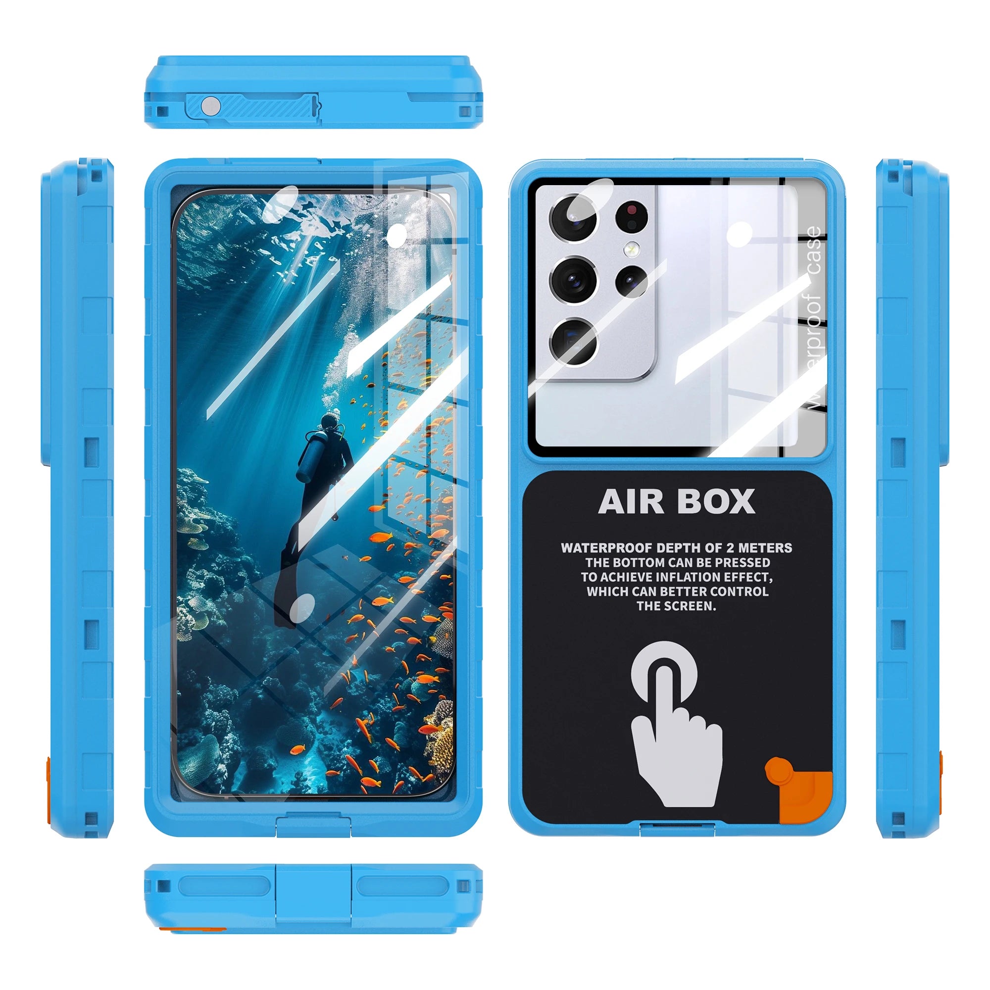 IP68 Waterproof Phone Case with Strap