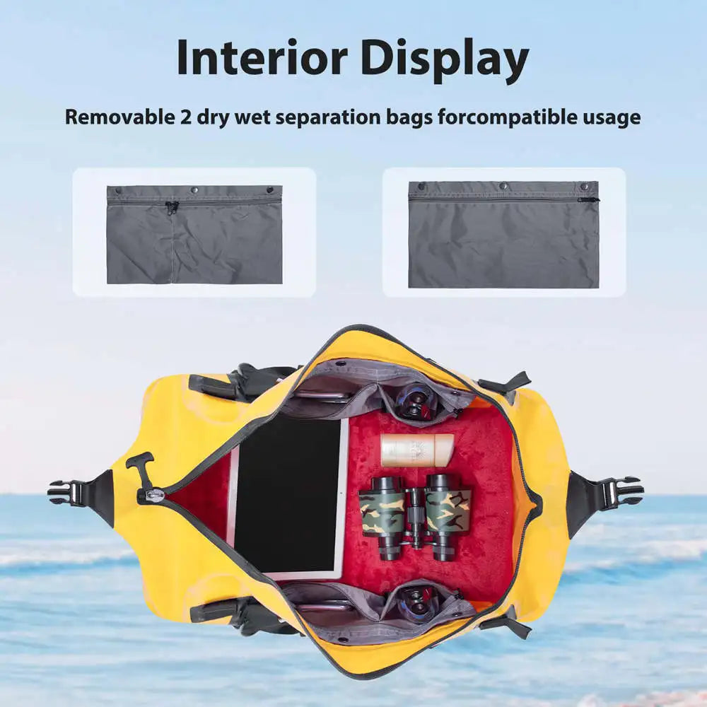 50L Waterproof Duffel Bag – Heavy-Duty Travel, Motorcycle & Outdoor Dry Bag