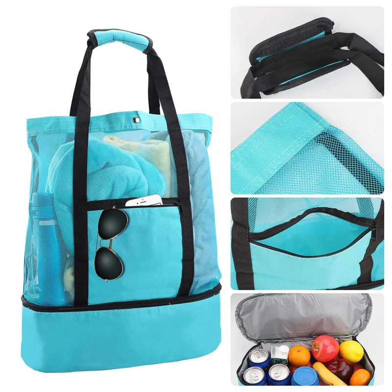 2-in-1 Insulated Beach & Picnic Tote