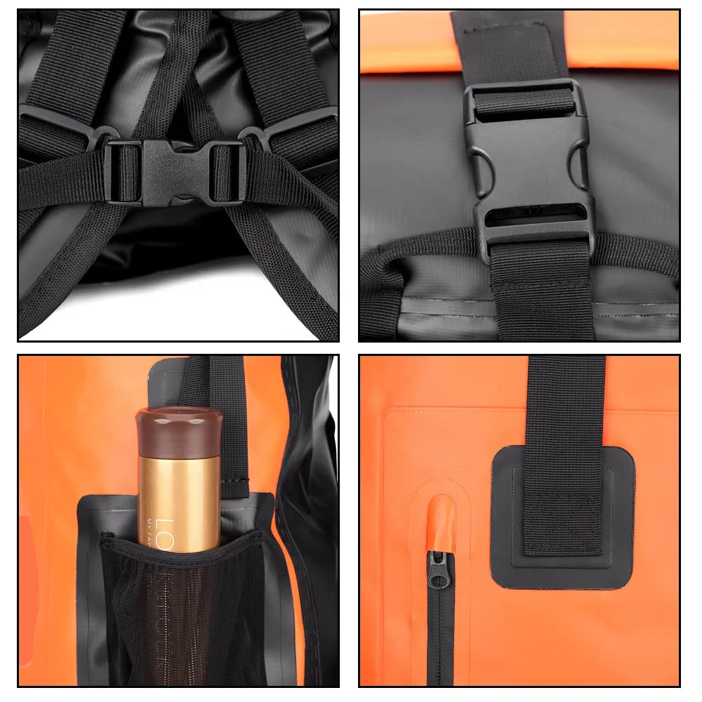 35L Waterproof Roll-Top Backpack – Dry Bag for Hiking, Kayaking, Camping & Travel