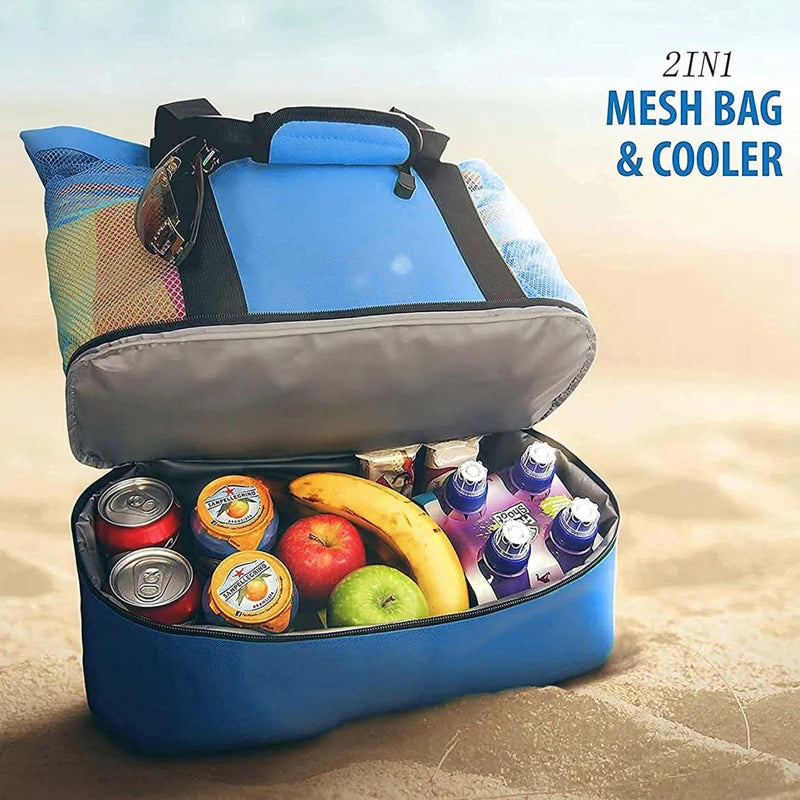 2-in-1 Insulated Beach & Picnic Tote