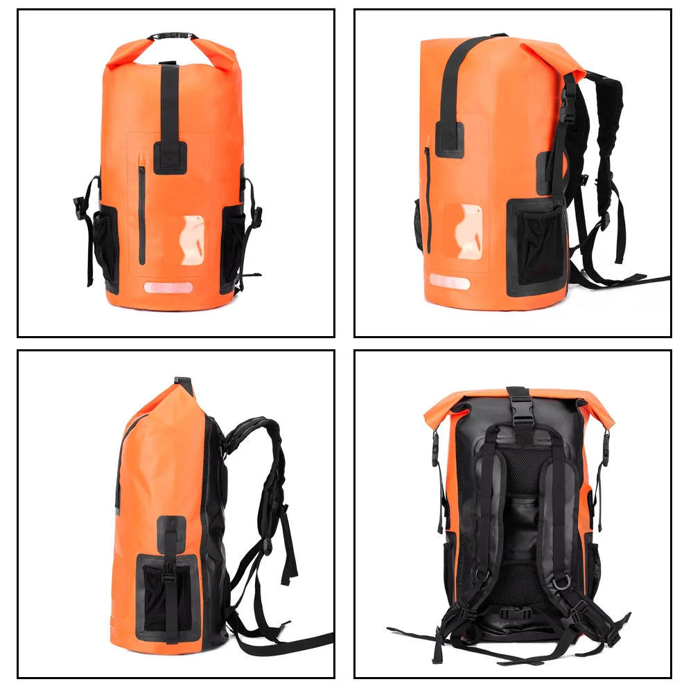 35L Waterproof Roll-Top Backpack – Dry Bag for Hiking, Kayaking, Camping & Travel
