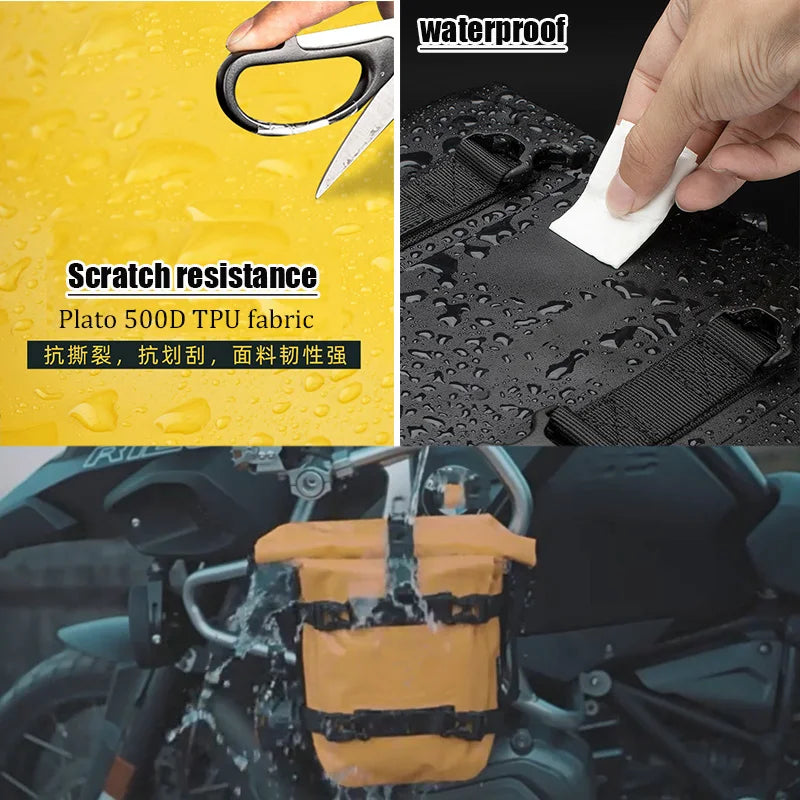 Waterproof Motorcycle Crash Bar Bag | Adventure Tool Storage Bag (1PC / 2PC)