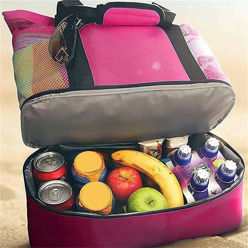 2-in-1 Insulated Beach & Picnic Tote