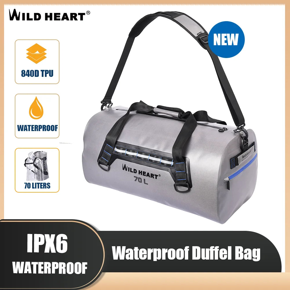 70L Waterproof Motorcycle Tail Bag – U-Shape Travel Luggage for Adventure & Touring