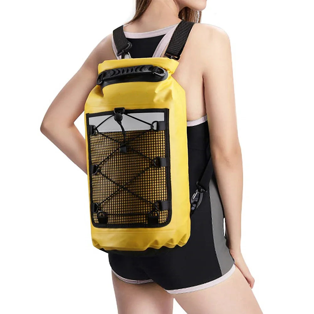Waterproof Dry Backpack 10L/20L/30L – Lightweight PVC Dry Bag for Kayaking, Beach, Camping & Hiking
