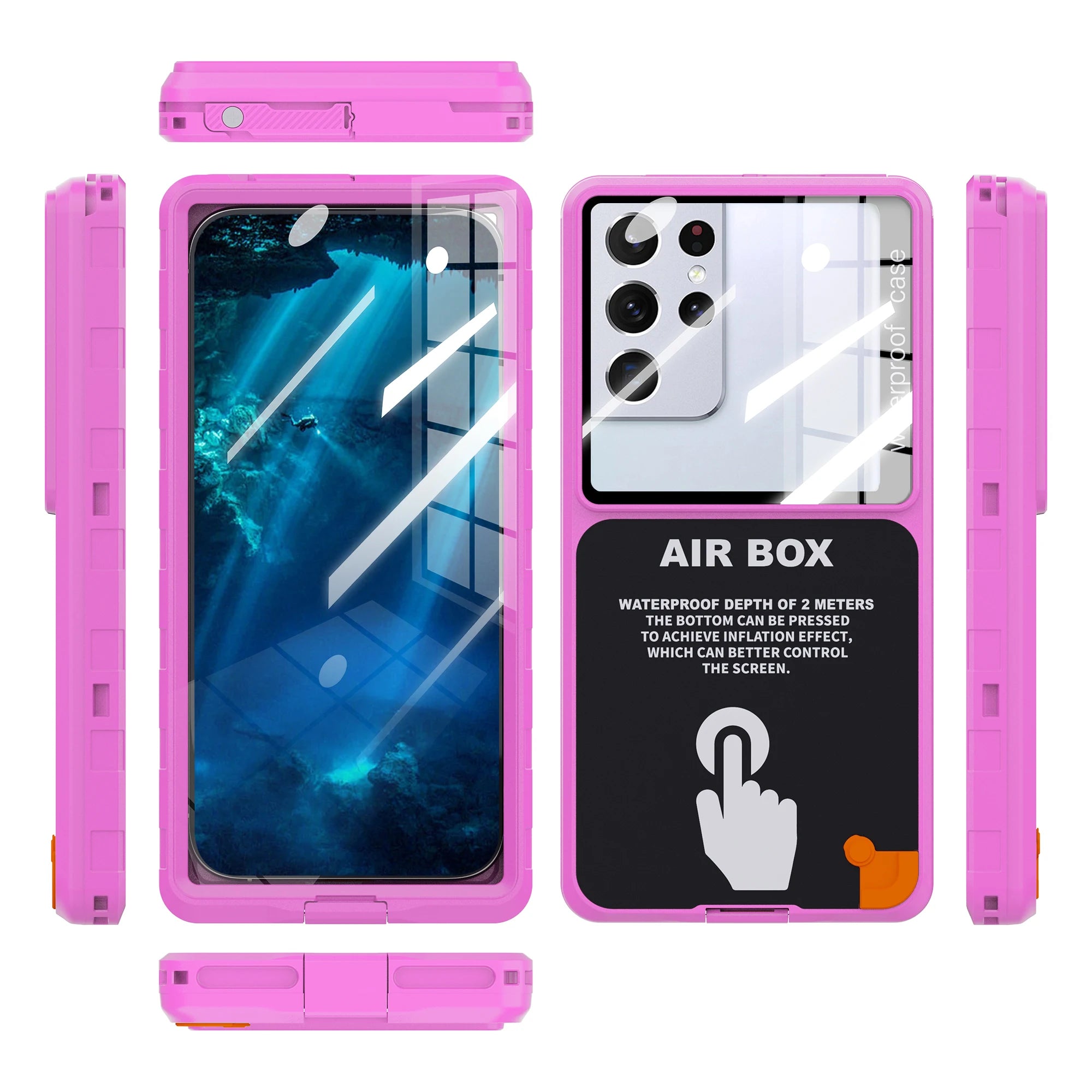 IP68 Waterproof Phone Case with Strap