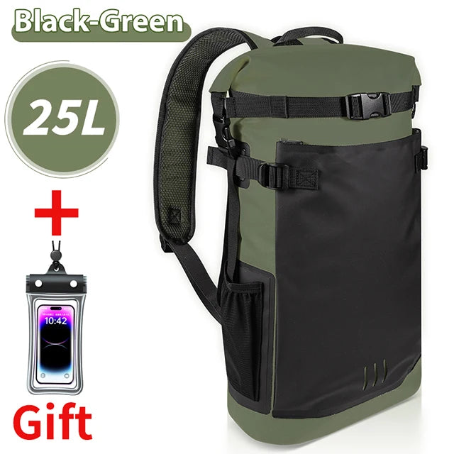 25L/35L Waterproof Dry Backpack – Heavy Duty Roll-Top Dry Bag
