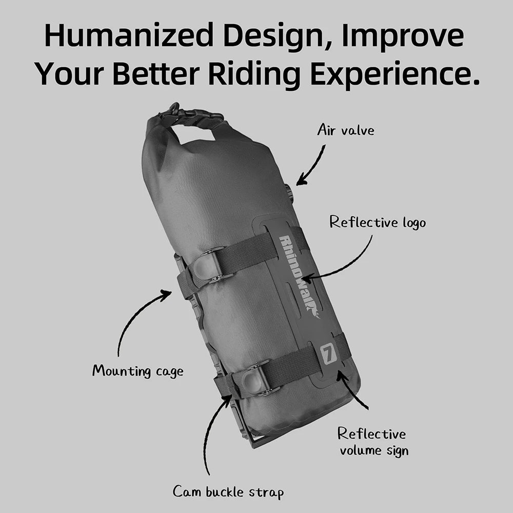 Bike Fork Waterproof Dry Bag 4L/7L | Quick Release Cycling Bag