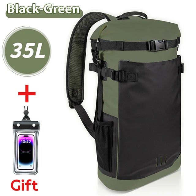 25L/35L Waterproof Dry Backpack – Heavy Duty Roll-Top Dry Bag