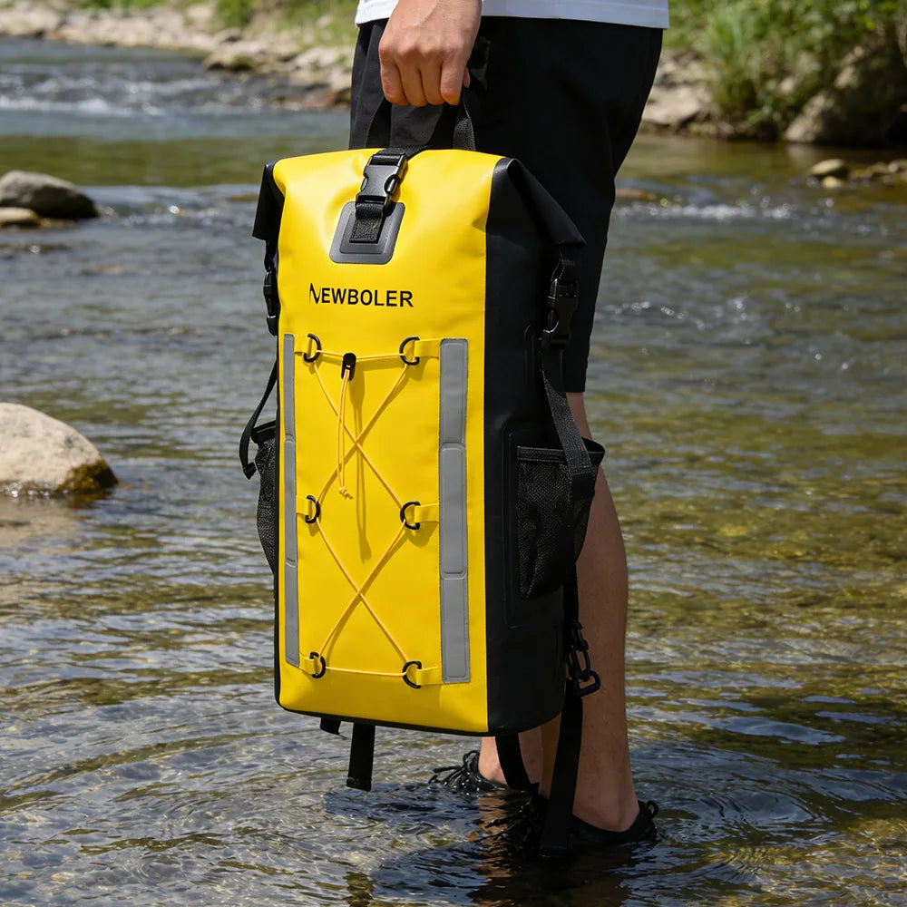 Waterproof Dry Backpack 25L – Floating Roll Top Bag for Kayaking, Beach, Camping & Hiking