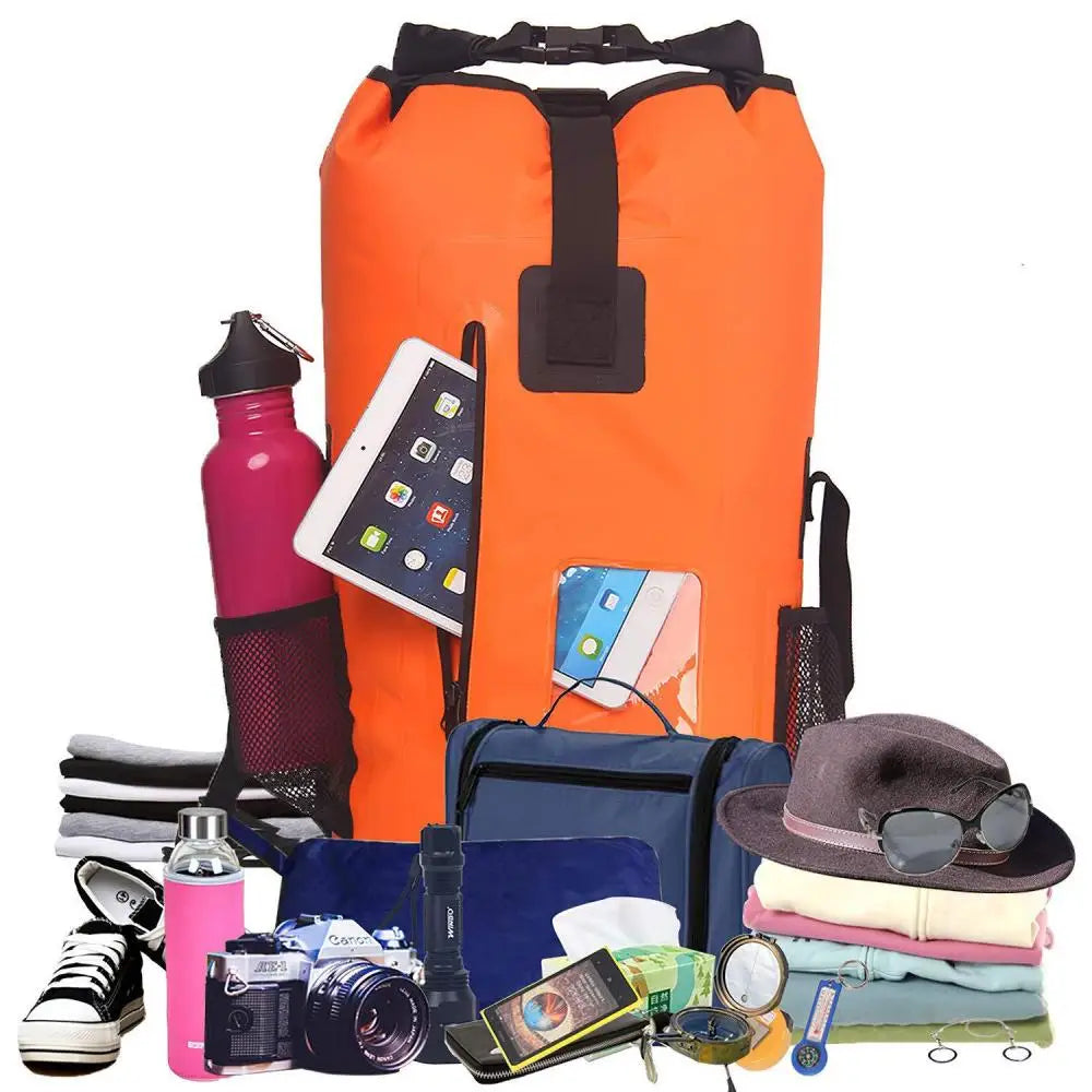 35L Waterproof Roll-Top Backpack – Dry Bag for Hiking, Kayaking, Camping & Travel