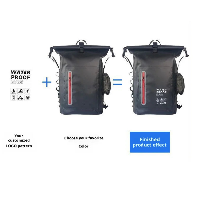 25L Waterproof Roll-Top Backpack – Dry Bag for Hiking, Beach, Kayaking & Travel