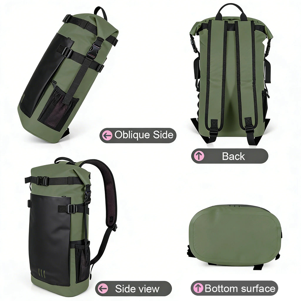 25L/35L Waterproof Dry Backpack – Heavy Duty Roll-Top Dry Bag