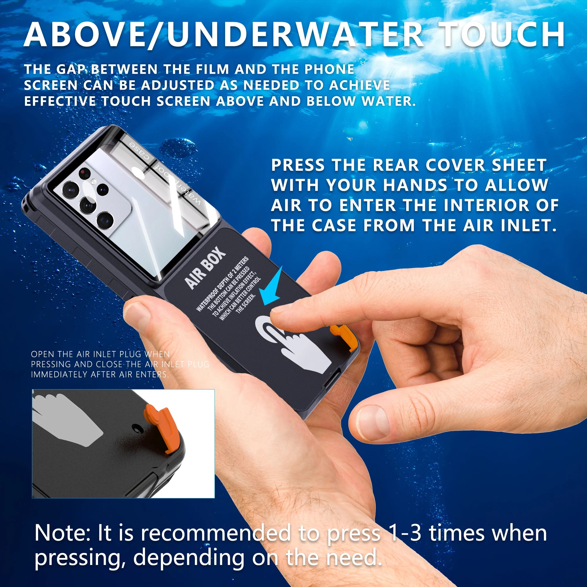 IP68 Waterproof Phone Case with Strap