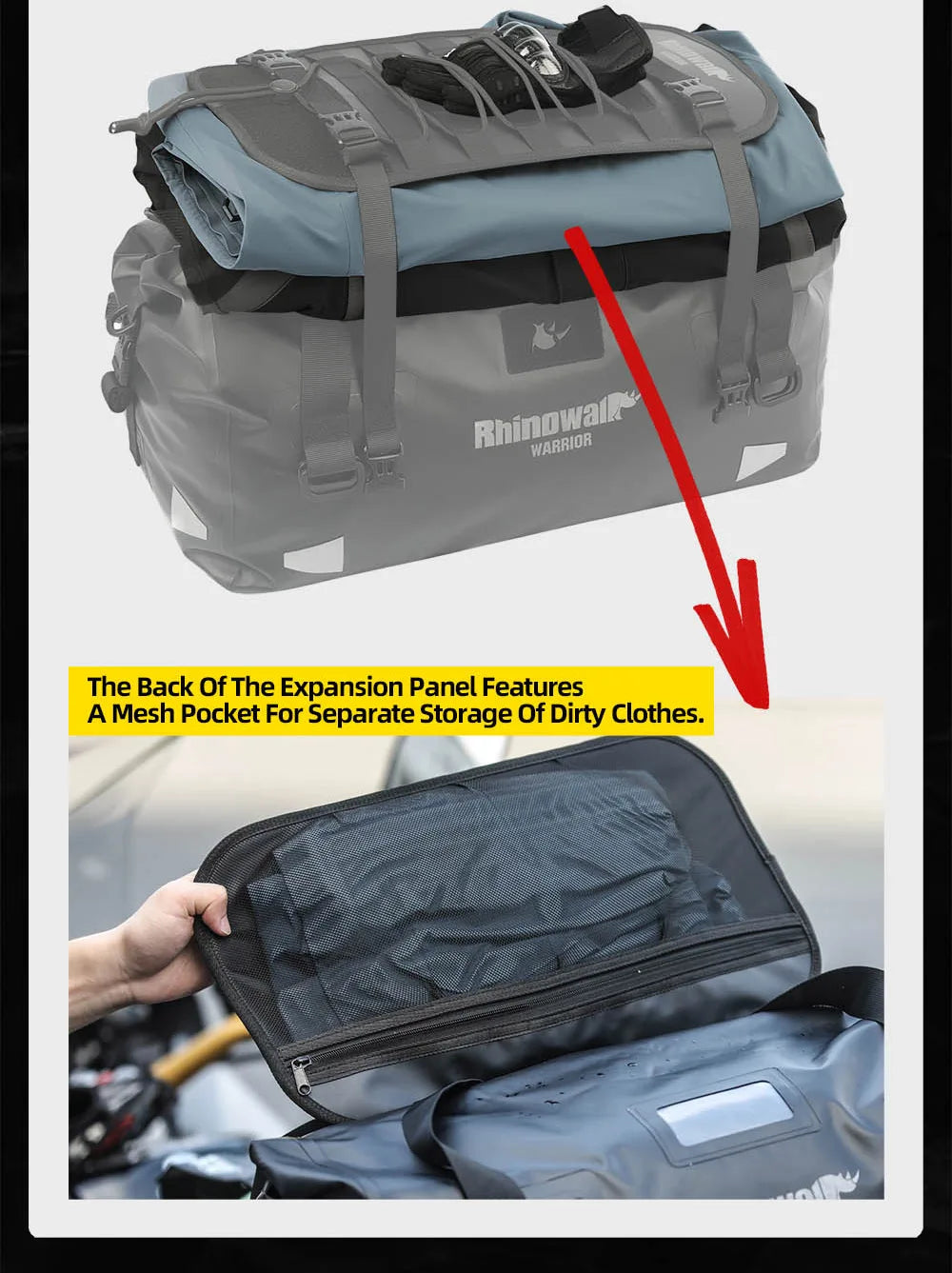 Waterproof Motorcycle Tail Bag 20L/40L/65L – Rear Seat Travel Luggage for Adventure & Touring