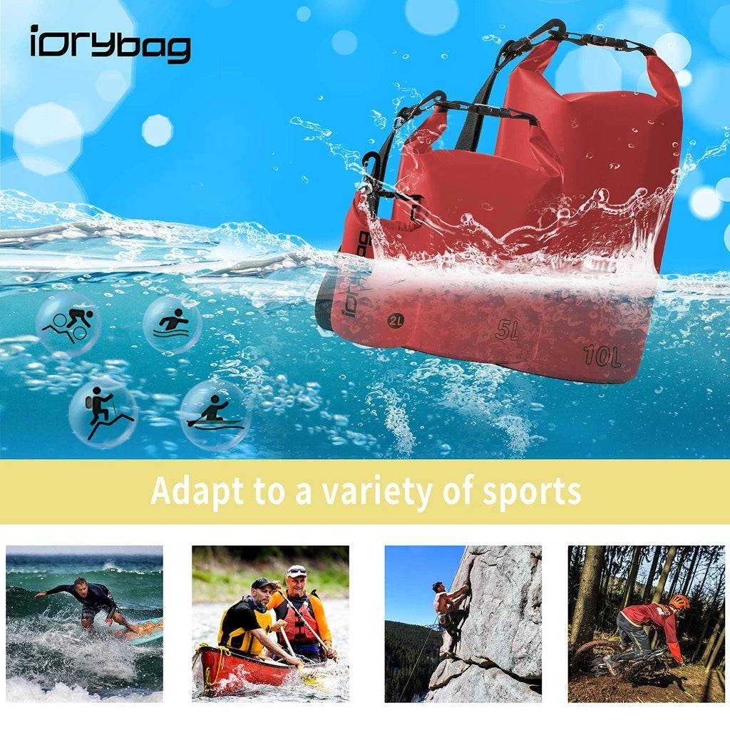 Mini Waterproof Dry Bag 2L – Lightweight Dry Sack for Swimming, Kayaking, Boating & Travel