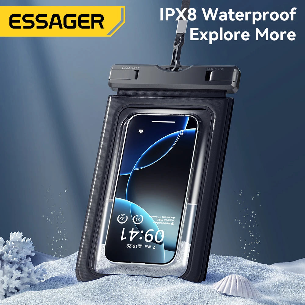 IPX8 Dual-Pocket Waterproof Phone Pouch