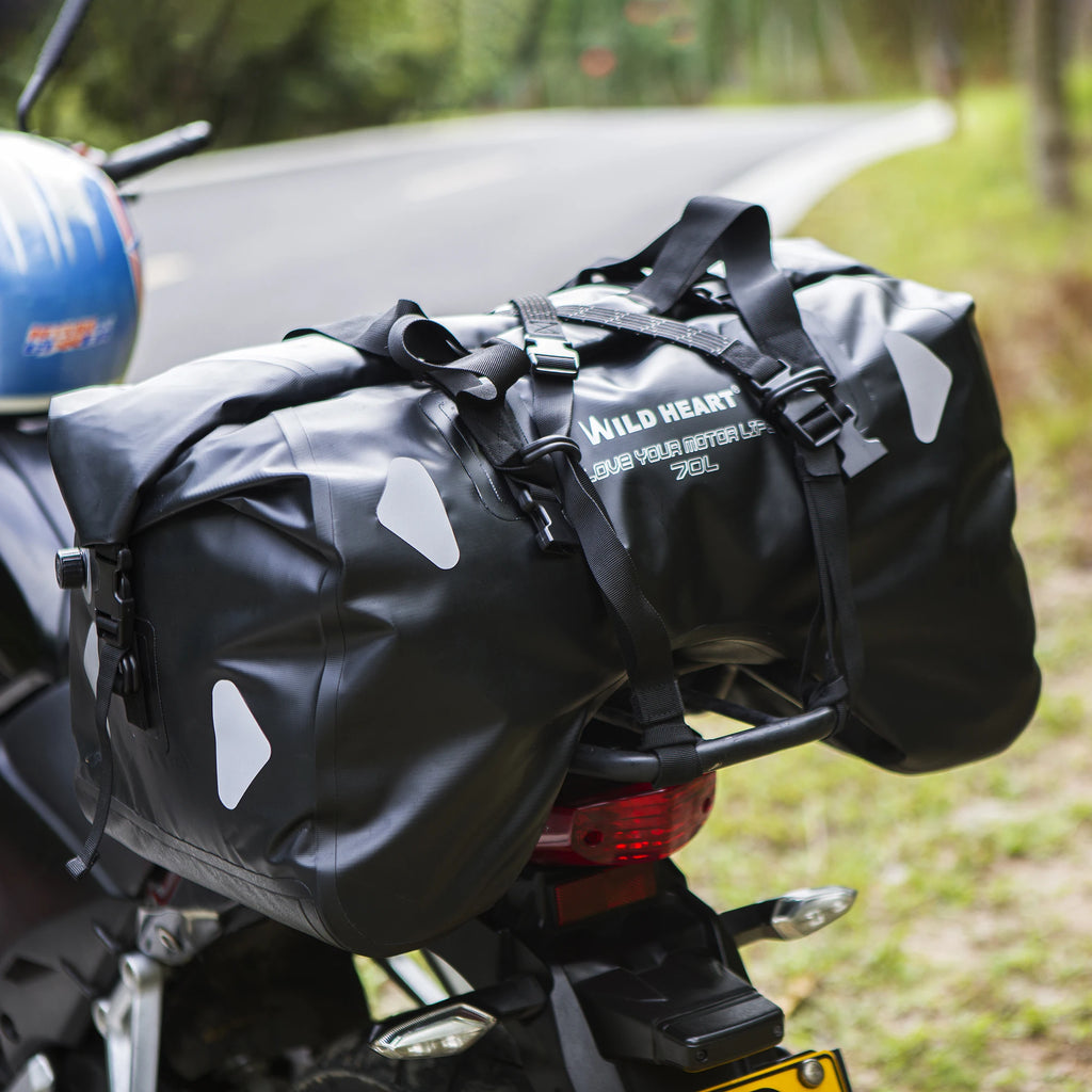 70L Waterproof Motorcycle Tail Bag – U-Shape Travel Luggage for Adventure & Touring