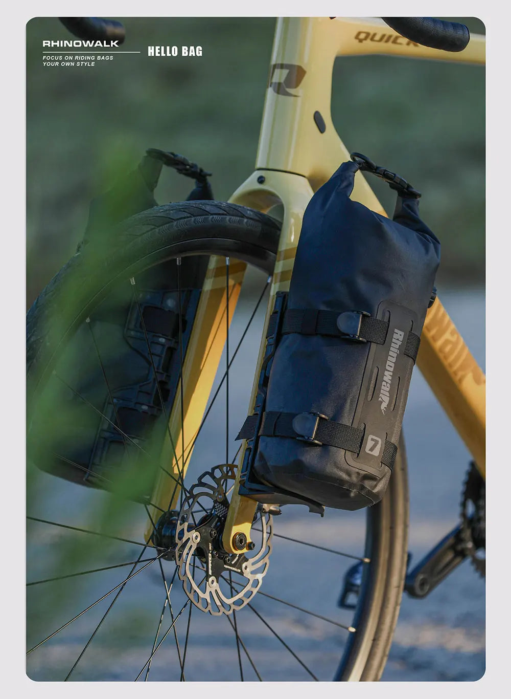 Bike Fork Waterproof Dry Bag 4L/7L | Quick Release Cycling Bag