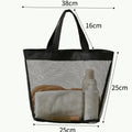 Large Mesh Tote with Pockets