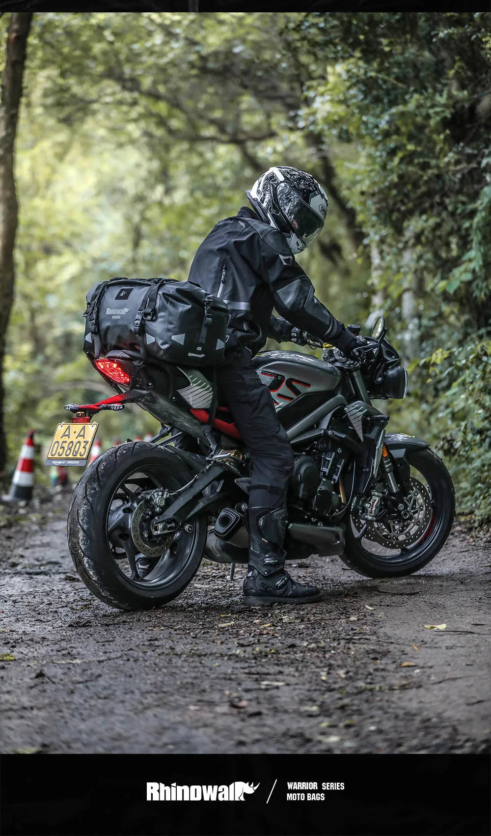 Waterproof Motorcycle Tail Bag 20L/40L/65L – Rear Seat Travel Luggage for Adventure & Touring
