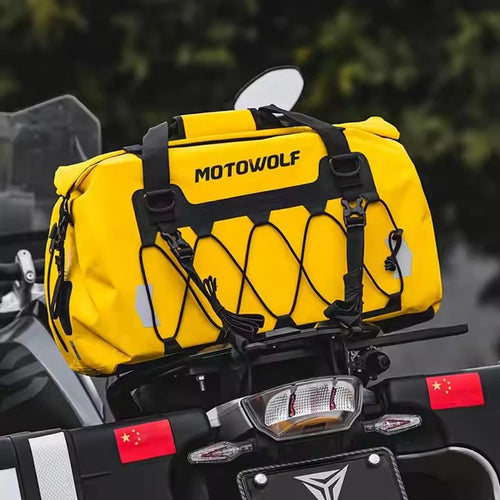 40L/66L Waterproof Motorcycle Tail Bag – Adventure Travel Luggage for Touring & Camping