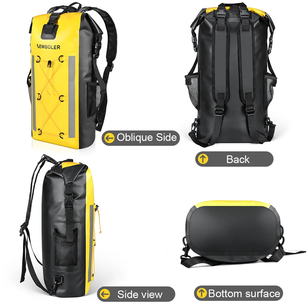 Waterproof Dry Backpack 25L – Floating Roll Top Bag for Kayaking, Beach, Camping & Hiking