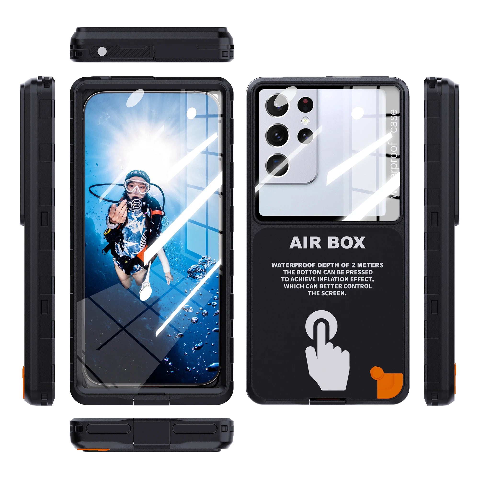 IP68 Waterproof Phone Case with Strap