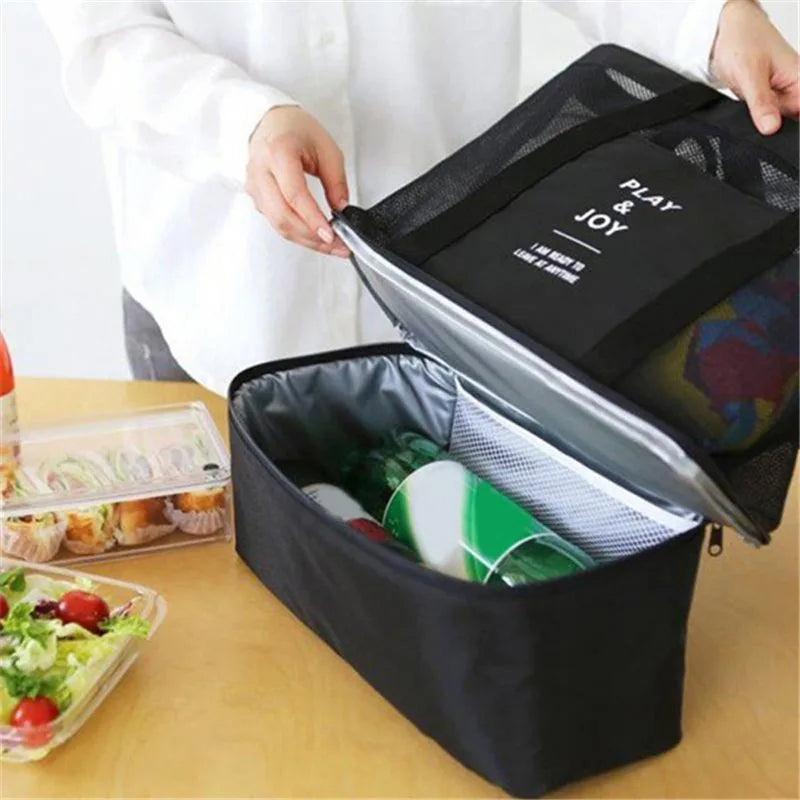 2-in-1 Insulated Beach & Picnic Tote