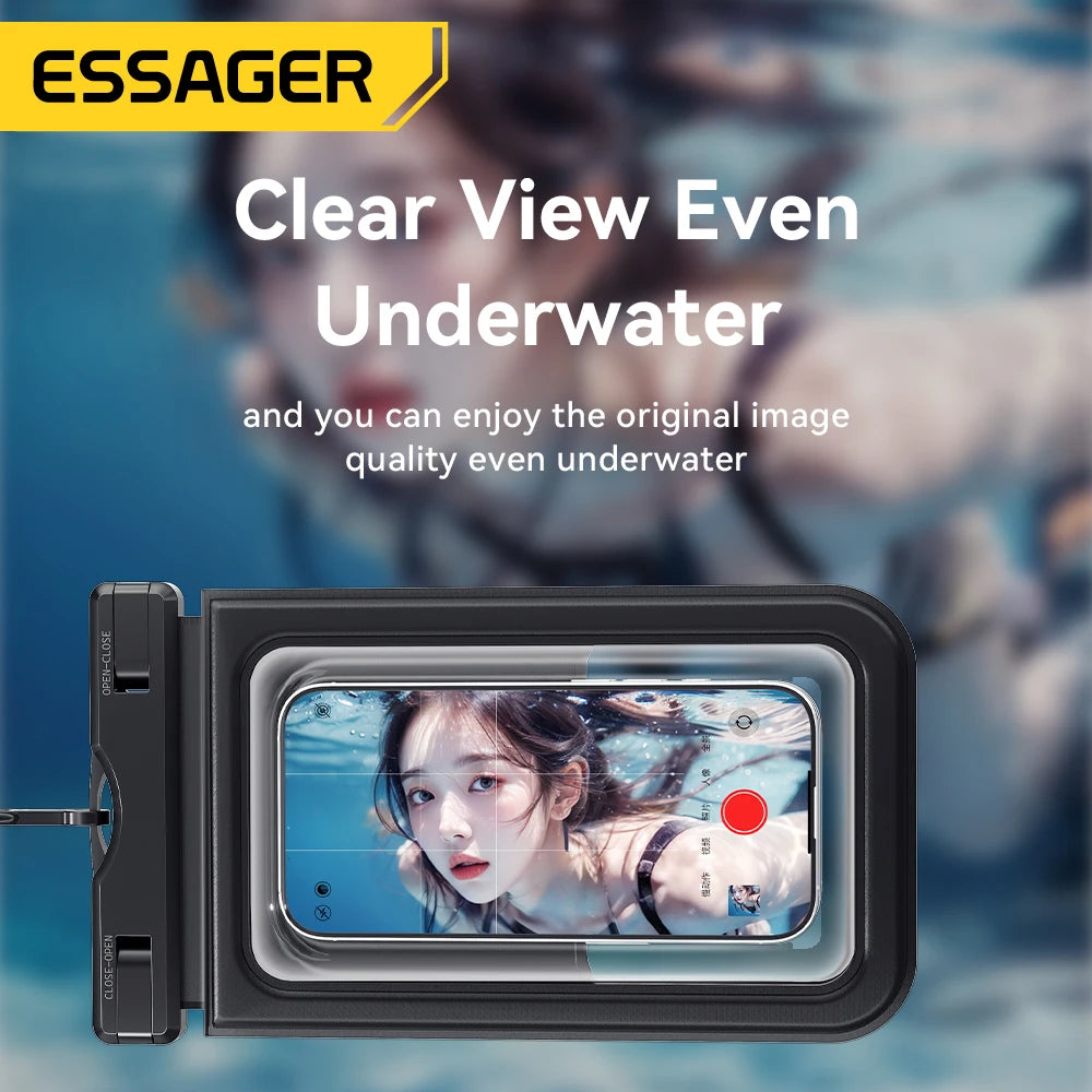 IPX8 Dual-Pocket Waterproof Phone Pouch