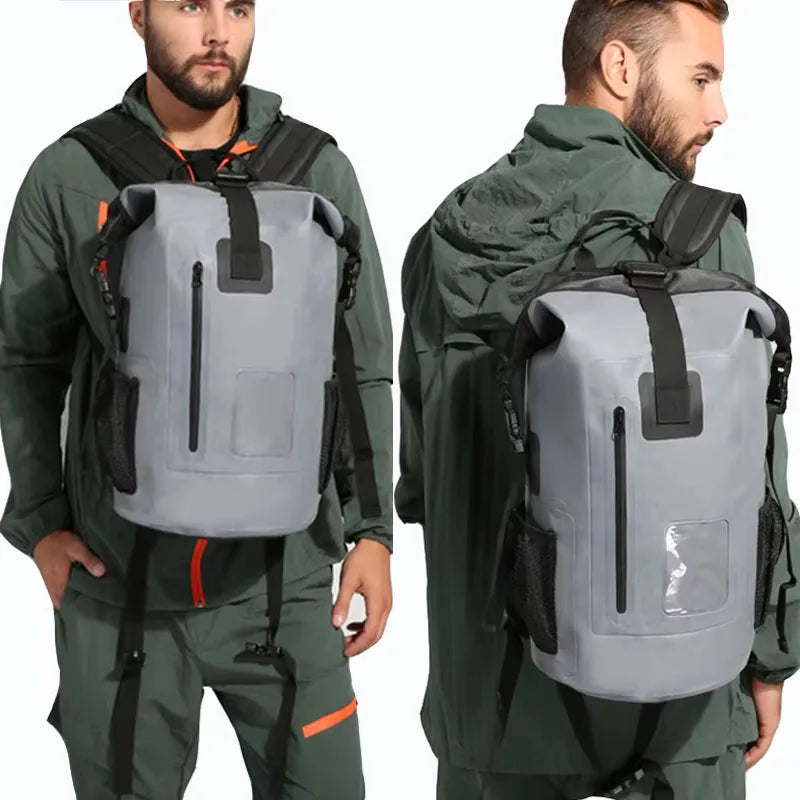 35L Waterproof Roll-Top Backpack – Dry Bag for Hiking, Kayaking, Camping & Travel