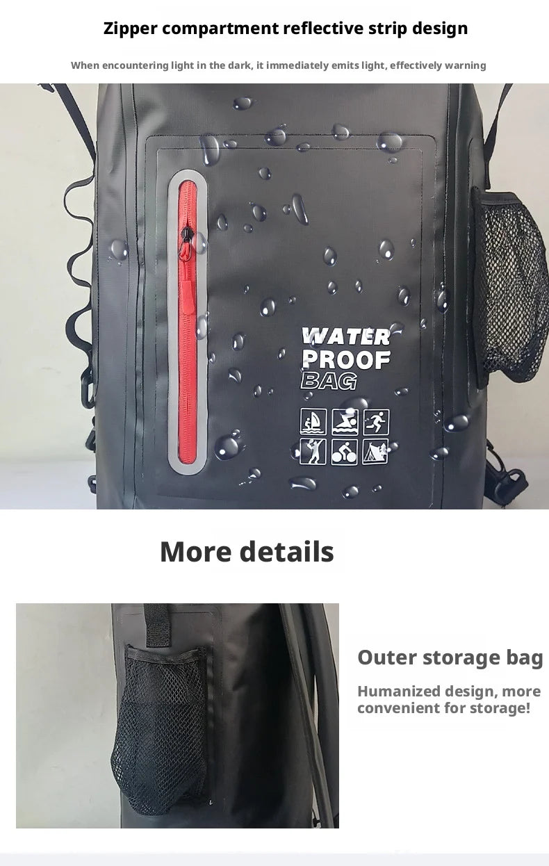 25L Waterproof Roll-Top Backpack – Dry Bag for Hiking, Beach, Kayaking & Travel