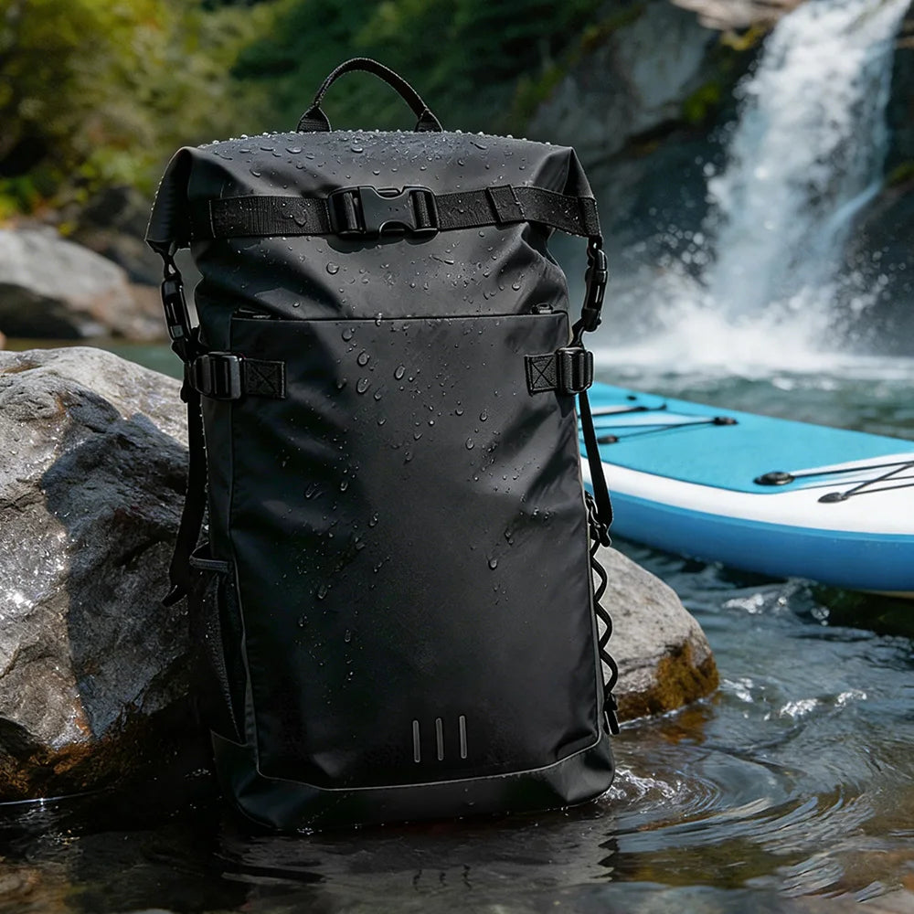 Floating Waterproof Dry Backpack 25L/35L | Roll-Top Outdoor Backpack |