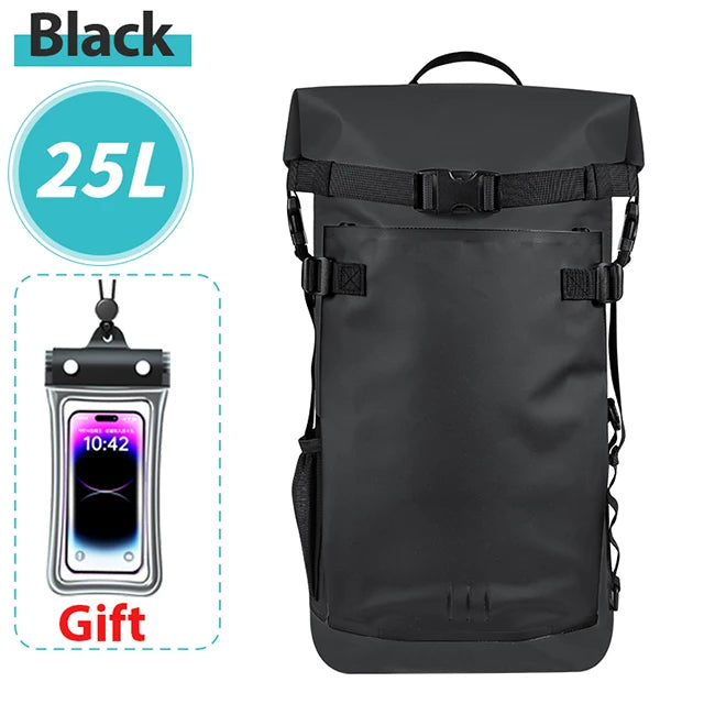 Floating Waterproof Dry Backpack 25L/35L | Roll-Top Outdoor Backpack |