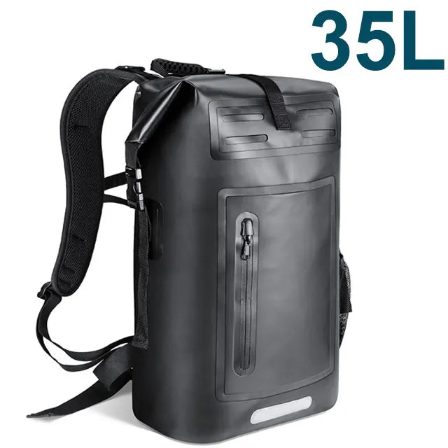 35L Waterproof Dry Backpack – Floating Roll-Top Bag for Kayaking, Beach, Hiking & Travel