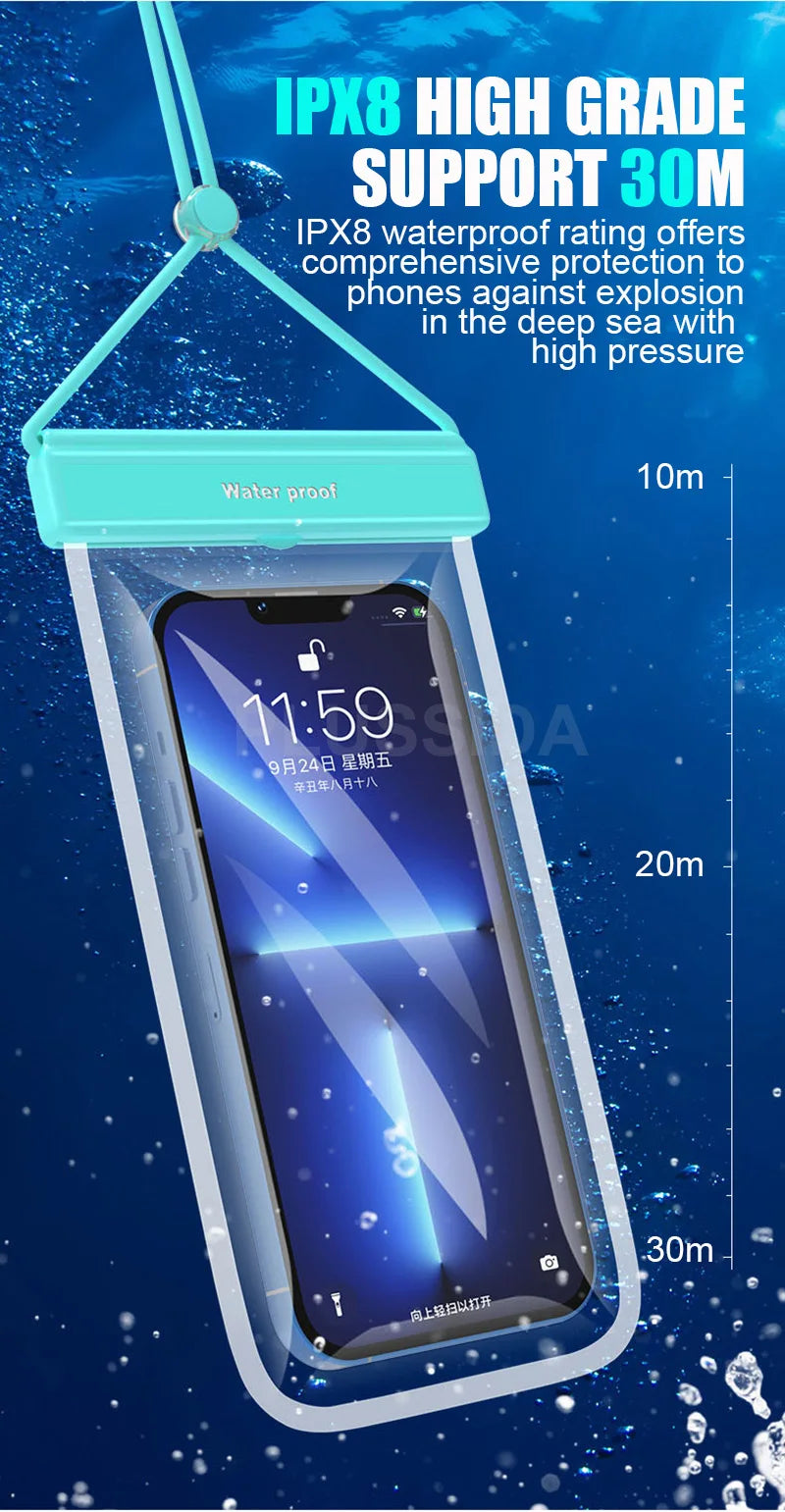IP68 Universal Waterproof Phone Case
